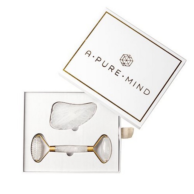 Pure Mind Repair Gaveæske Bjerg Krystal Ansigtsrulle Og Gua Sha