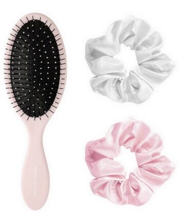 Brushworks Detangling Hair Brush   Satin Scrunchies