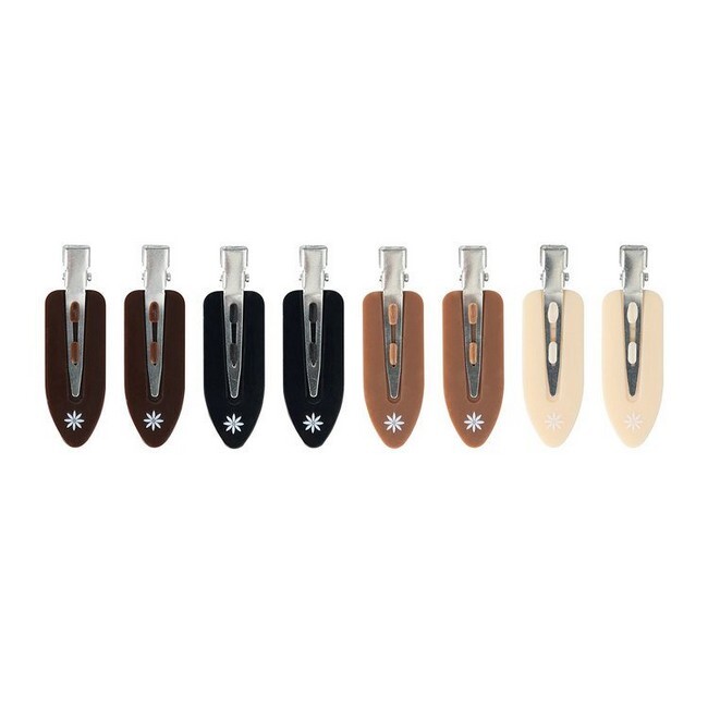 Brushworks No Crease Hair Clips Nude Pak