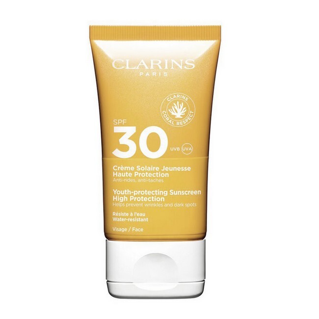 Clarins Sun Youth Protecting Sunscreen High Protection Spf30 Face 50 Ml