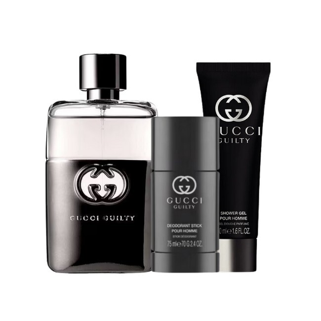 Gucci Guilty Pour Homme Gaveæske 90 Ml Edt Deo Shower Gel