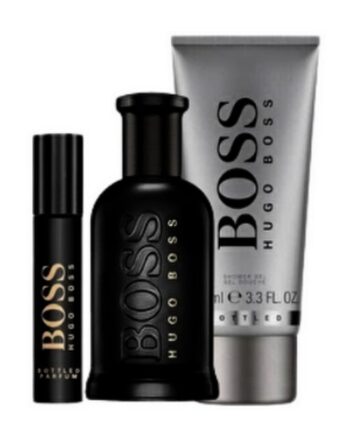 Hugo Boss Bottled Parfum Sæt 100 Ml   10 Ml   Shower Gel