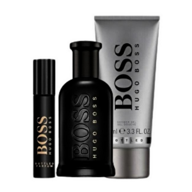 Hugo Boss Bottled Parfum Sæt 100 Ml 10 Ml Shower Gel