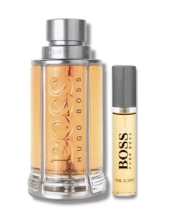 Hugo Boss The Scent For Him Gaveæske 100 Ml Edt   Travel Spray 10 Ml