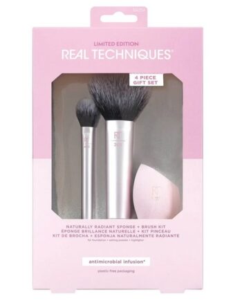 Real Techniques Naturally Radiant Sponge   Brush Kit