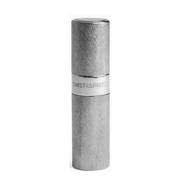 Twist Spritz Perfume Refill Spray Brushed Gunmetal Silver Ml