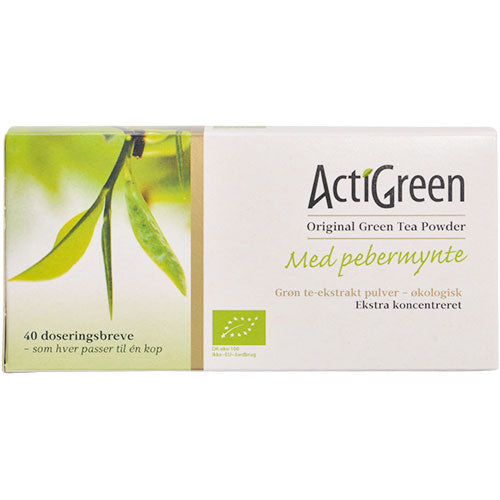 Actigreen Grøn Te Pebermynte økologisk