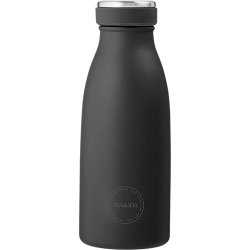Aya Ida Drinking Bottle 350ml Matte Black