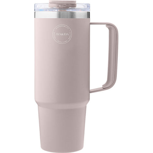 Aya Ida Thermo Cup With Straw Soft Rose