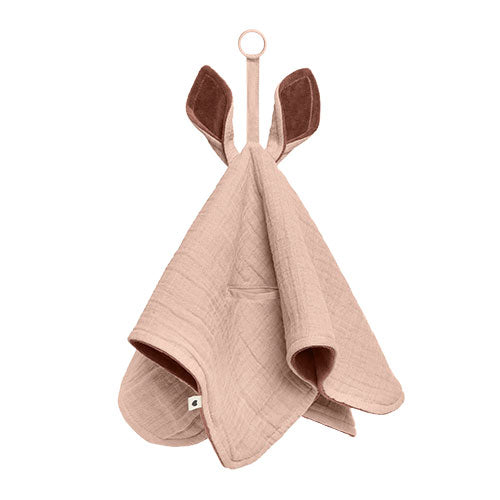Bibs Cuddle Cloth Kangaroo Blush Woodchuck