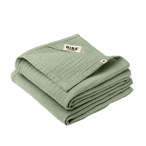 Bibs Muslin Cloth -pack 70x70 Cm Sage