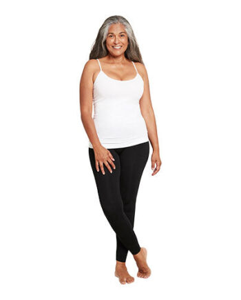 Boody Cami Top Hvid Str