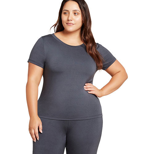 Boody Goodnight Sleep Tee Storm Str Xs