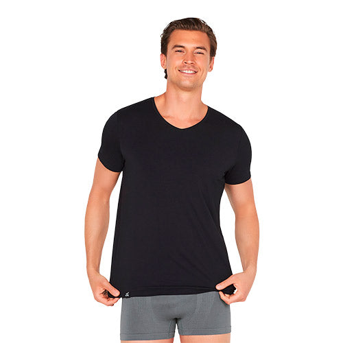 Boody Menâ -neck -shirt Sort Str