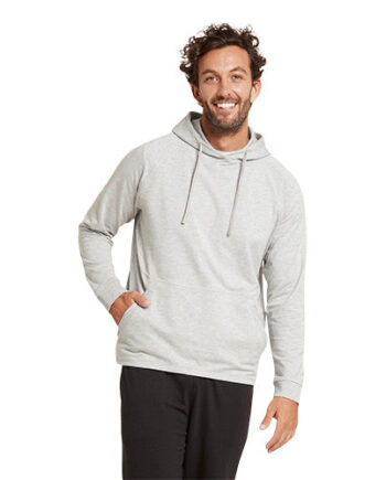 Boody Menâ    Weekend Pullover Hoodie Grey Marl Str
