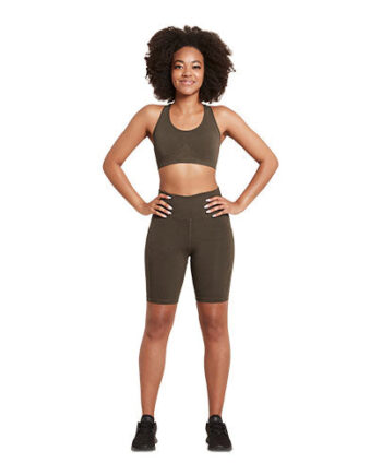 Boody Racerback Sports Bra Dark Olive Str Xs