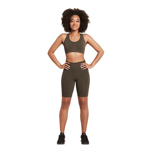 Boody Racerback Sports Bra Dark Olive Str Xs