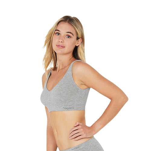 Boody Shaper Crop Bra Lysegrå Str