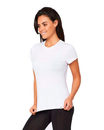 Boody Womenâ   Crew Neck Hvid Str