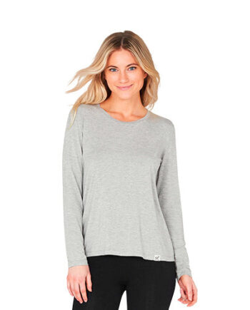 Boody Womenâ   Long Sleeve Round Neck  -shirt Grå Str