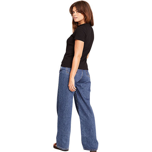 Boody Women 39 Ribbed Crew Neck -shirt Sort Str