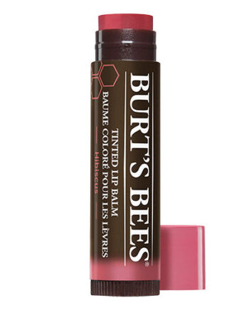 Burt 39   Bees Lip Balm Farvet Hibiscus