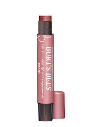 Burt 39   Bees Lip Shimmer Peony