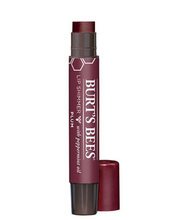 Burt 39   Bees Lip Shimmer Plum