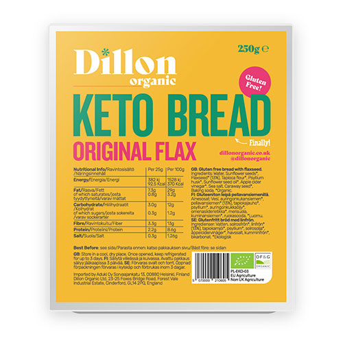 Dillon Organic Ketobrød Original Hørfrø økologisk