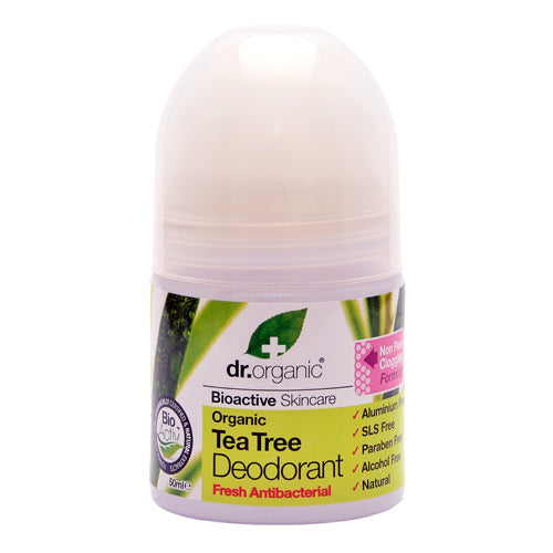 Dr Organic Deo Roll On Tea Tree Dr