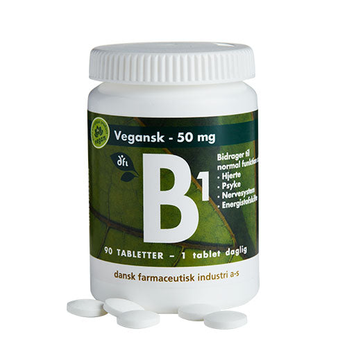 Grønne Dfi Vitaminer B1 50 Mg Vegansk