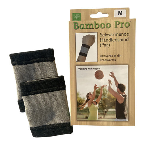 Håndledsbind Selvvarmende Str: Bamboo Pro