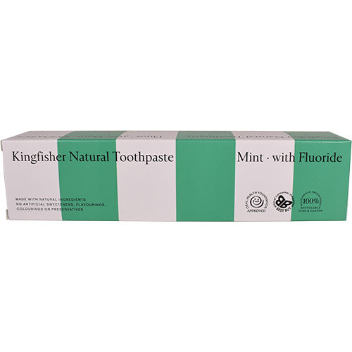 Kingfisher Toothpaste Tandpasta Mynte Fluor