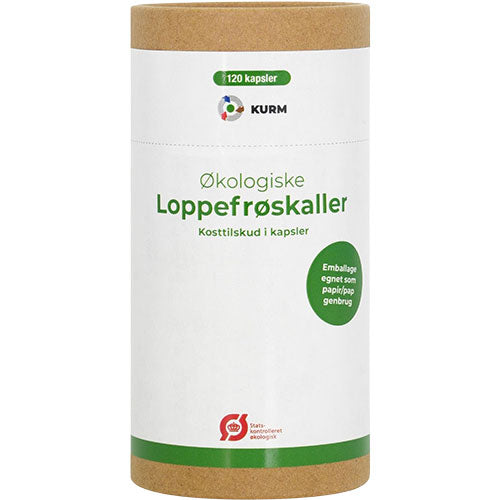 Kurm Loppefrøskaller Psyllium økologiske Kapsler