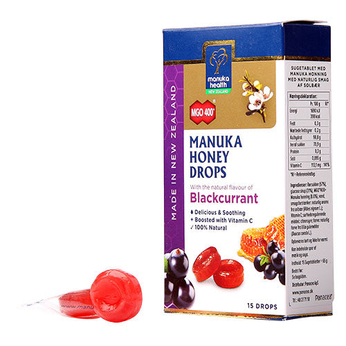 Manuka Health Manuka Honning Drops Blackcurrant