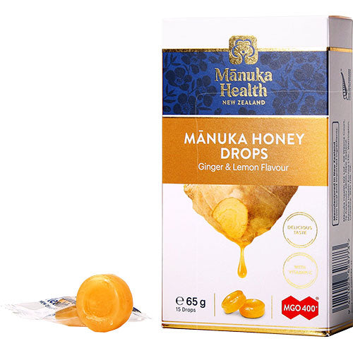 Manuka Health Manuka Honning Drops Ginger Lemon