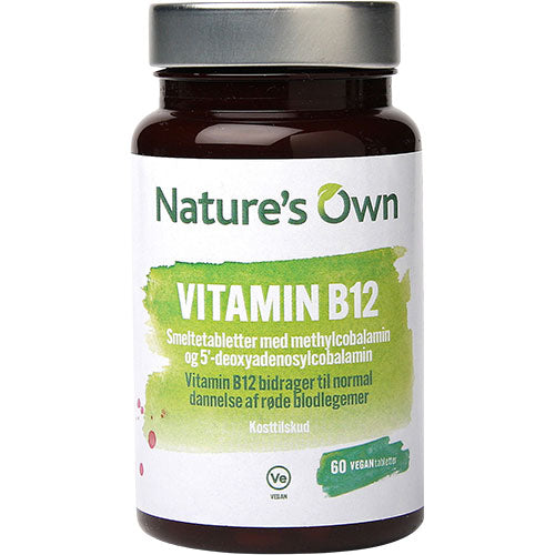 Natures Own Vitamin B12 Vegan Smeltetablet
