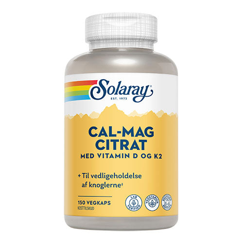 Solaray Cal-mag Citrat Med Vitamin Og K2