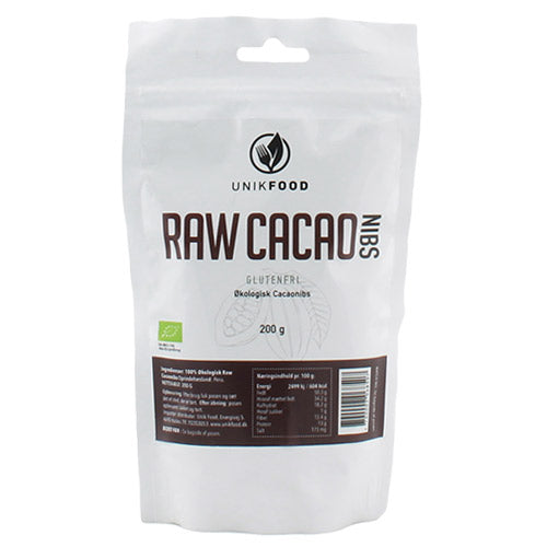 Unikfood Cacao Nibs Grofthakkede økologisk