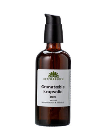 Urtegaarden Granatæblekropsolie øko Lavendel