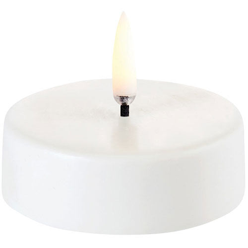 Uyuni Lighting Led Fyrfadslys Maxi Nordic White Smooth 1x2