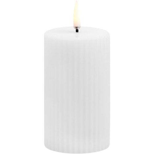Uyuni Lighting Led Grooved Bloklys Nordic White Smooth 8x10