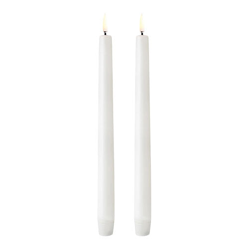 Uyuni Lighting Led Kronelys Nordic White Smooth -pack 3x25