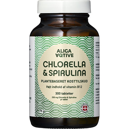 - Veganskaliga Aqtive Chlorella Spirulina Tabletter