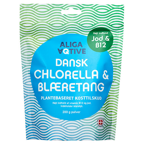 - Veganskaliga Aqtive Dansk Chlorella Blæretang