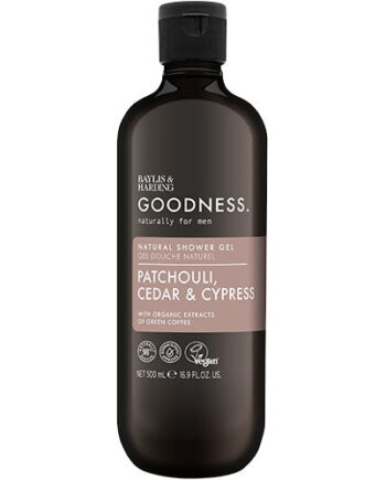 - Veganskbaylis   Harding Goodness Men Patchouli  Cedar   Cypress Shower Gel