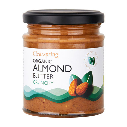 - Veganskclearspring Mandelsmør Crunchy økologisk