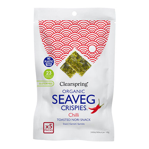 - Veganskclearspring Tang Chips Chili Multi økologisk