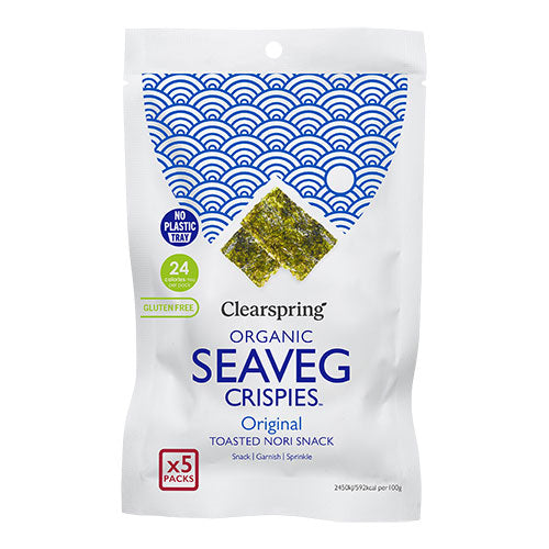 - Veganskclearspring Tang Chips Seaveg Crispies økologisk
