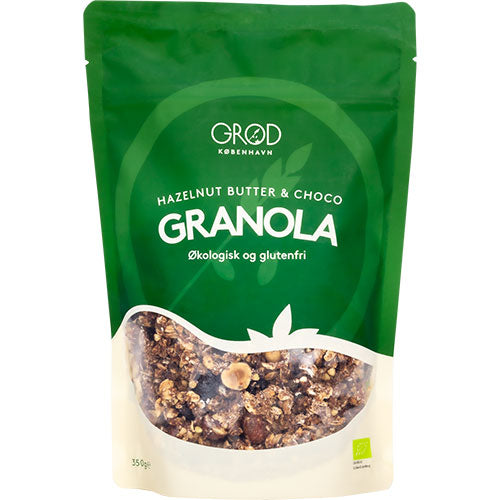 - Veganskgrød Hazelnut Butter Choco Granola økologisk